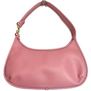 Coach Eve Bubblegum Pink Glovetanned Leather Shoulder Crescent Hobo Bag CM530